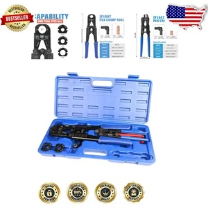 Profi PEX Crimpzange Set - Kupferrohr Set mit kompakter Tragetasche - Bild 1 von 10