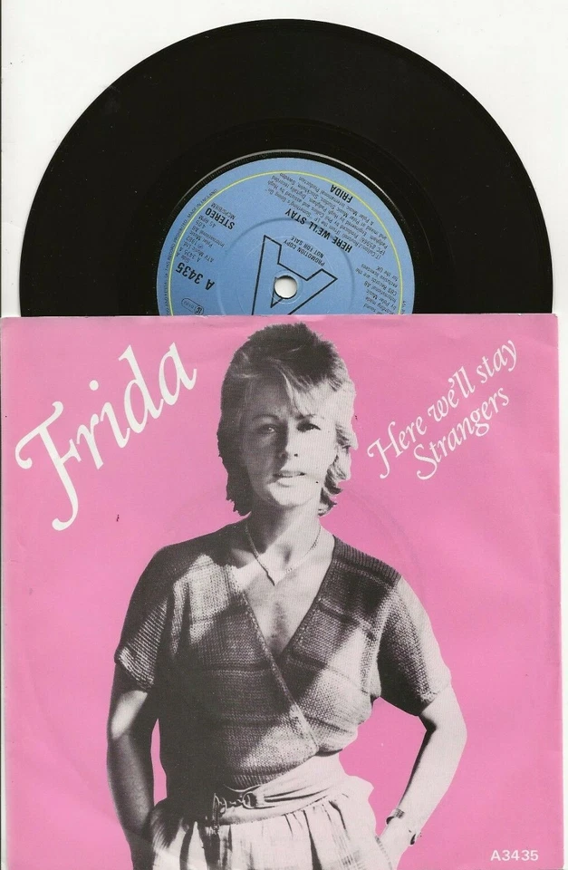 FRIDA (ABBA) HERE WE'LL STAY VERY RARE UK PROMO SINGLE FROM 1983 + PIC SLEEVE - Image 1 of 1