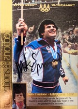 🔥Mike Eruzione Auto 1996 Upper Deck U.S. Olympic Champions 1980 Gold Signatures