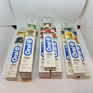 SEHR SELTENE SESAMSTRASSE ZAHNBÜRSTE / ORAL-B 1990 / 12 BILDER IN OVP - Bild 1 von 11