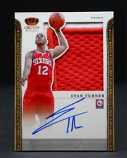 Evan Turner 2011-12 Panini Preferred Silhouettes Prime Auto Patch #/25 RARE!