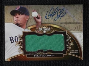 2013 Topps Triple Threads Unity Jumbo Relics Gold 11/25 Felix Doubront Auto
