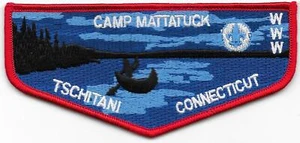 S24 Tschitani Lodge 10 Camp Mattatuck recaudación de fondos solapa Boy Scouts of America BSA - Imagen 1 de 1