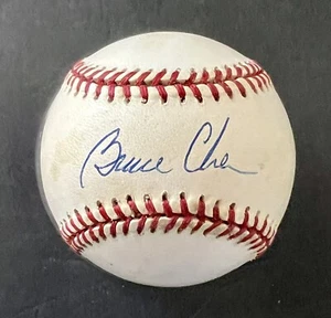 Bruce Chen AUTOGRAPHED RAWLINGS National League BASEBALL ATLANTA BRAVES - Picture 1 of 6