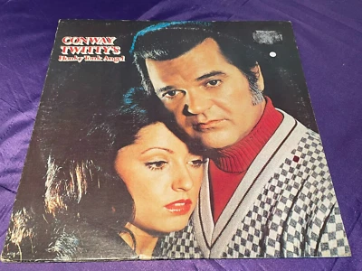 Conway Twitty's Honky Tonk Angel - Vinyl Record LP Album - 1974 MCA - MCA-406 - Image 1 of 4