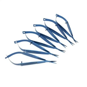 10cm Venus scissors Ophthalmic micro scissors Titanium eye surgical scissors - Picture 1 of 13