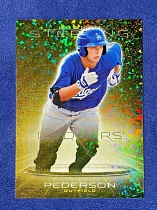 JOC PEDERSON 2013 Bowman Sterling Rookie Card GOLD DIAMOND REFRACTOR #3/3 - Picture 1 of 3