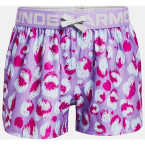 Under Armour Girl UA Play Up Shorts Purple Planet Athletic - Picture 1 of 3