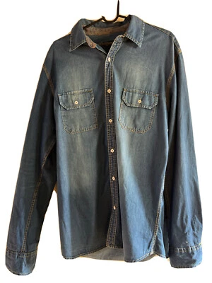 Camisa de mezclilla para hombre TWISTED SOUL look hipster talla L Foto 1 de 4