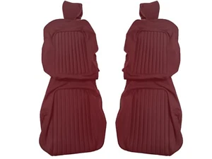 Fits: Alfa Romeo Spider 1971-94 Style 3 BURGUNDY Leather Seat Covers - Foto 1 di 3