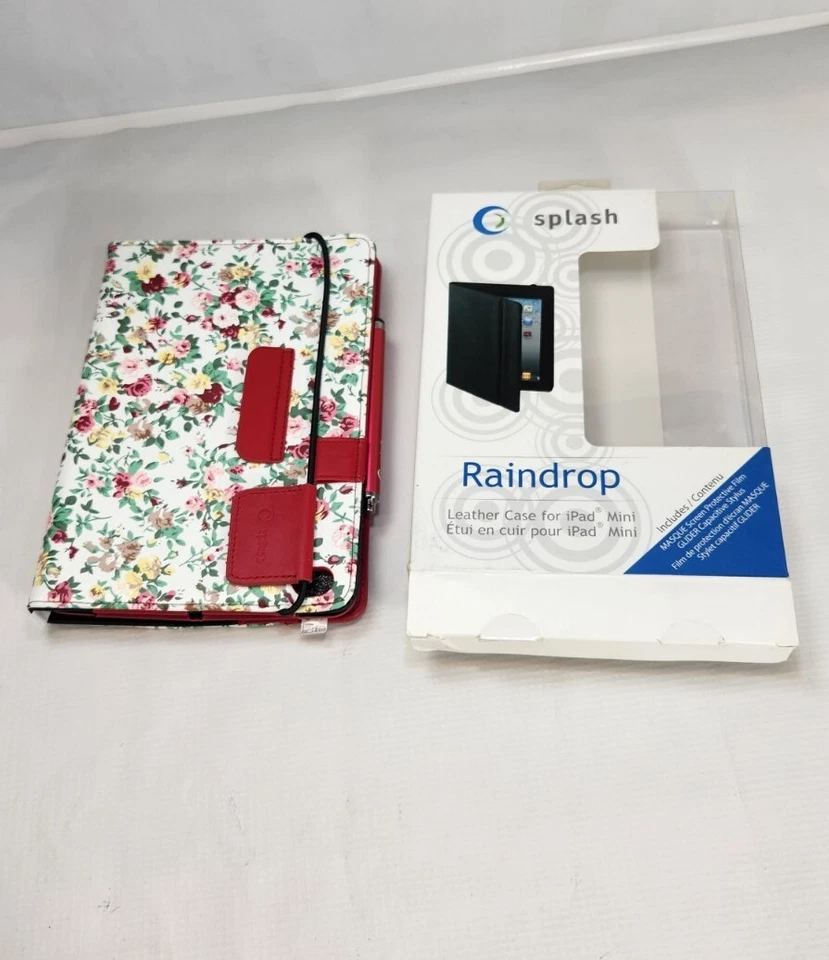 Funda de cuero Splash Raindrop para iPad Mini Stylus - PLIDER - (caja abierta) Foto 1 de 4