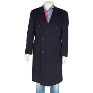 Size 52 EU Vintage Burberrys Cashmere Double breasted overcoat - Imagen 1 de 8
