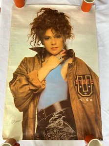 Vintage 1988 Alyssa Milano Poster 23"x35" Celebrity Actress TV 80s Adidas Jacket - Picture 1 of 14