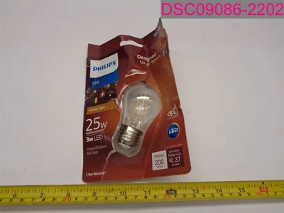 QTY=7; Philips Vintage 3W LED Amber Light Bulbs 25W Replacement Indoor/Outdoor - Image 1 of 4