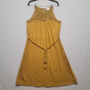 NWT Boden Womens Yellow Sleeveless Round Neck Anais Jersey A-Line Dress Size 4P - Picture 1 of 12