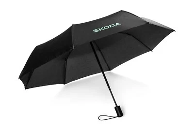 Skoda Regenschirm Taschenschirm Schirm Škoda Aquaprint faltbar schwarz 6U0087602