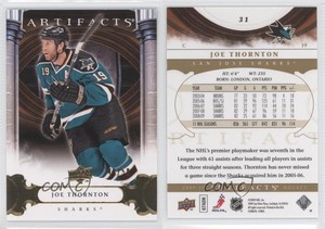 2009-10 Upper Deck Artifacts Gold /50 Joe Thornton #31
