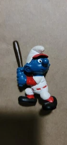 Schlümpfe Teigschlumpf mit bemalter "3" PVC Figur 1981 Vintage Peyo (JF59 - Bild 1 von 2