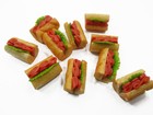 Dollhouse Miniatures Lebensmittel Menge 10 Lose Sandwich Brot Bäckerei Fast Food 15850