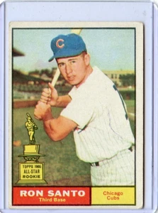1961 Topps Ron Santo Chicago Cubs RC #35 🚀😳💥 VG/VG+ - Picture 1 of 2
