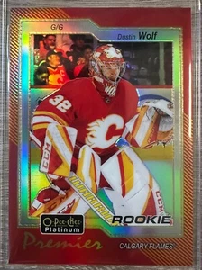 2023-24 OPC PLATINUM DUSTIN WOLF PREMIER SP RC CASE HIT #OPC-26 CALGARY FLAMES! - Bild 1 von 2