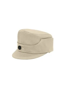 WWII Gebirgsjager Single Button Bergmütze EM Off White HBT Field Cap L - Bild 1 von 2