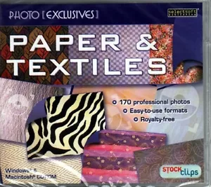 Photo Exclusives: Paper and Textiles (PC-CD, 2009) Win/Mac - Factory Sealed JC - Picture 1 of 2
