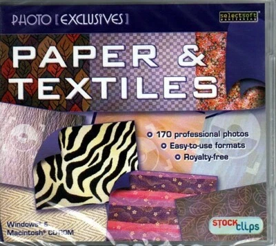 Photo Exclusives: Paper and Textiles (PC-CD, 2009) Win/Mac - Factory Sealed JC - Image 1 of 2