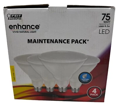 Feit Electric PAR38930CA4PK 8.3W 3000K 750 Lumens PAR38 LED Reflector Light - Image 1 of 4