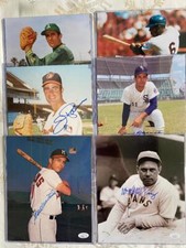 Autographed Baseball HOF 8 x 10 some JSA RESTOCKED  Shipping $1 more each