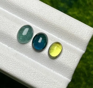 3.95ct Wonderful 100% Natural Blue Green Tourmaline Cabochon - Picture 1 of 3