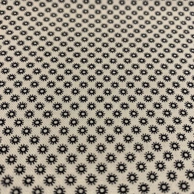 Tela de ráfaga de círculos abstractos "MAE" fuera de servicio de Michael Miller negro blanco suave 1+ yarda Foto 1 de 4