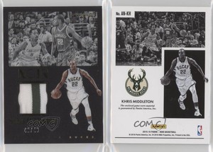 2015-16 Panini Noir Acetate Noir Prime /49 Khris Middleton #AN-KH