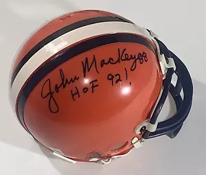 John Mackey signierter Syracuse Minihelm Riddell Fußball Orangenmann - Bild 1 von 9