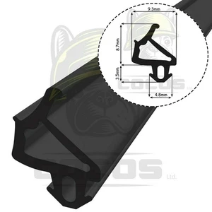 Fensterdichtung S-1386 – Gummiprofil schwarz für Plastmo Kunststofffenster - Bild 1 von 10