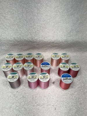 Sulky 40 Wt Rayon- 850 Yds 16 Spools Of Various Light Pink Colors - Image 1 of 3