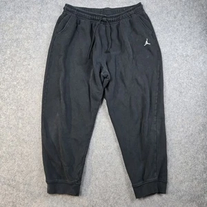 Jordan Sweatpants Joggers Mens 2XL Black Fleece Drawstring Athletic Pants NBA - Picture 1 of 12