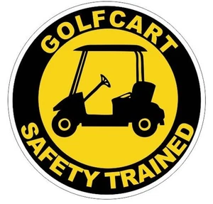 2" Golf Cart Hard Hat Decal Sticker Helmet Safety H256 - Picture 1 of 1