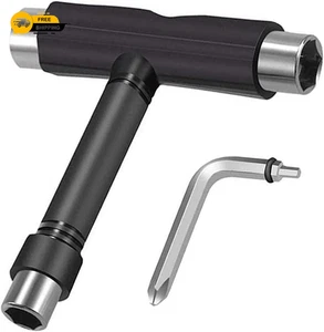 Skate Tool All-In-One, Skateboard Tool Roller Skate Tool T Tool for Skateboard, - Picture 1 of 7