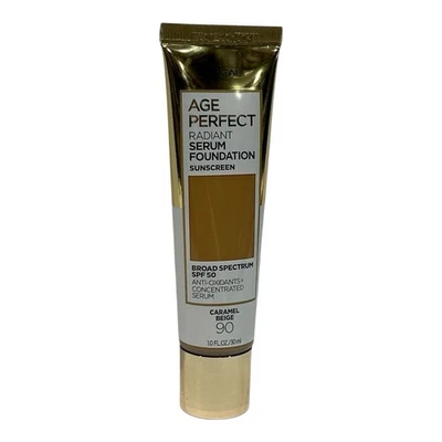 L'oreal Age Perfect Radiant Serum Foundation #90 Caramel Beige - Image 1 of 4
