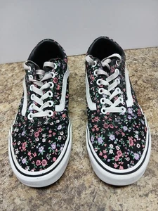 Vans Zapatos Mujer 8.5 Ward Ditsy Skateboarding Parte Superior Baja Floral Tenis Multicolor - Imagen 1 de 10