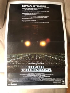 Blue Thunder 1983 Roy Scheider 27x41 gefaltetes Original Filmplakat - Bild 1 von 5