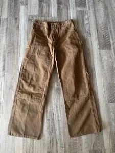 Vintage 70/80er Carhartt Duck Double Knee Hose Talon Zip Union Made USA 31X29 NEUWERTIG! - Bild 1 von 15