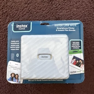 FujiFilm Instax Link Wide Smartphone Impresora y Paquete de Película Instantánea Nuevo - Imagen 1 de 5