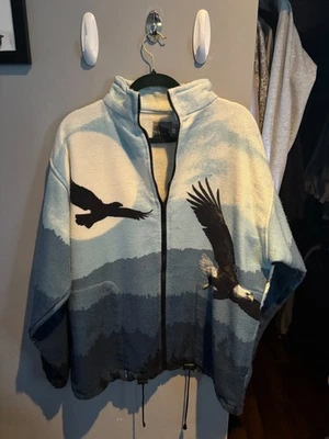 Sudadera con Capucha Nature Eagle Cremallera Completa De Colección (Talla Grande) - Fiebre de Cabina - Excelente Foto 1 de 3
