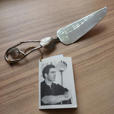 Нож праздничный сервиз для торта с ботаническими листьями Michael Aram ~ ЧИТАЙТЕ - Изображение 1 из 4