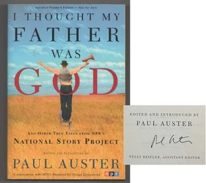 Paul AUSTER / I THOUGHT MY FATHER WAS GOD Signed Advanced Reading Copy #200191 - Picture 1 of 1