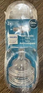 Philips Avent Anti-colic Flow 1 Baby Bottle Nipple, 4 Pack (0 Months+) - Picture 1 of 2