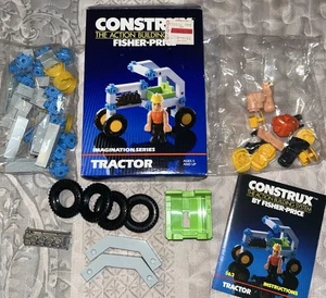Tractor Fisher Price Construx 1984 Imagination Series nuevo caja abierta - Imagen 1 de 5