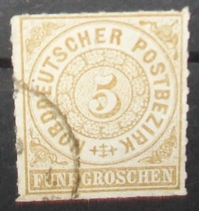 N°1736 K STAMP NORTH GERMAN POSTAL DISTRICT CANCELED 1869 Aus - Picture 1 of 1